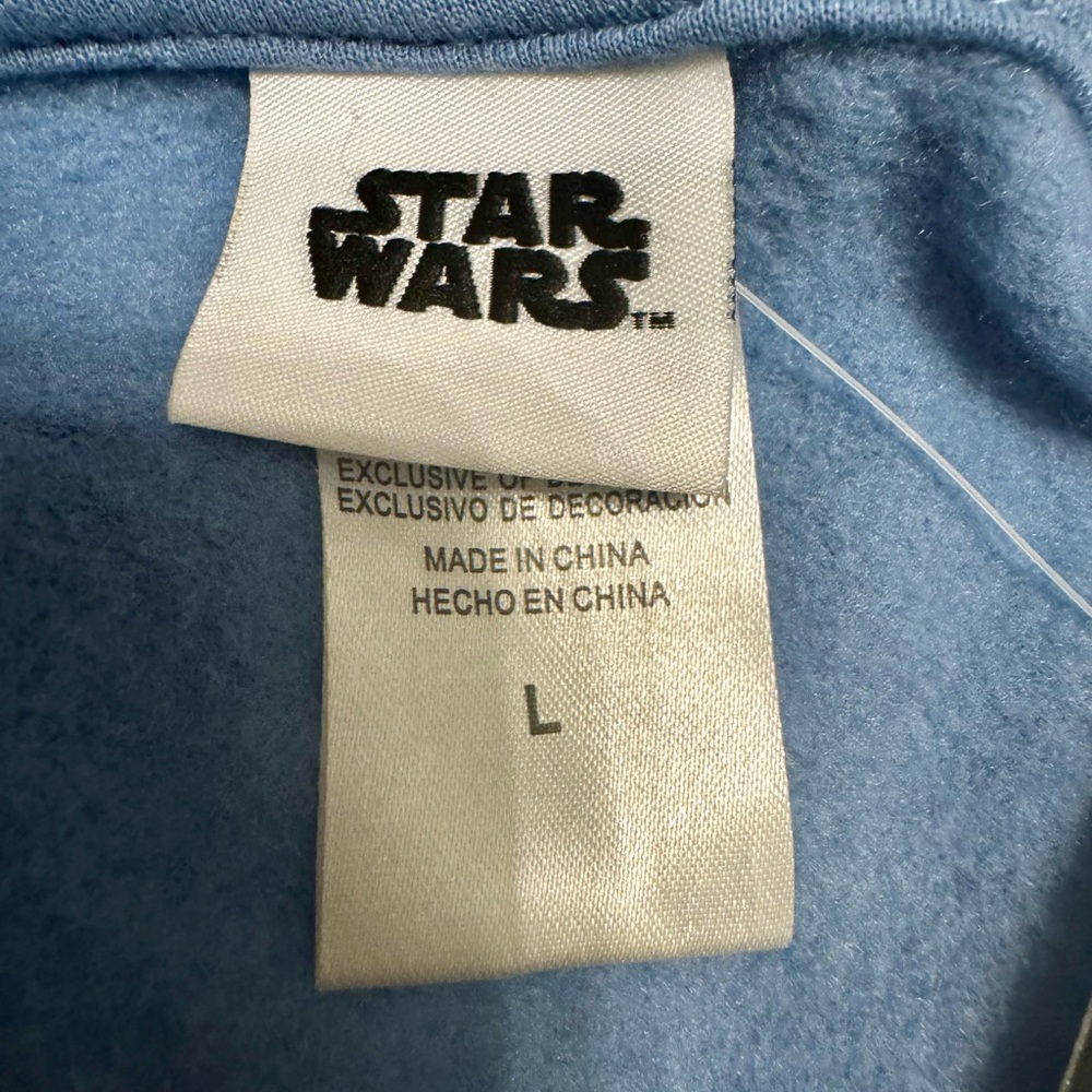NWT Freeze NY Star Wars Mandalorian Baby Yoda Pullover Drawstring Hoodie - Picture 5 of 6